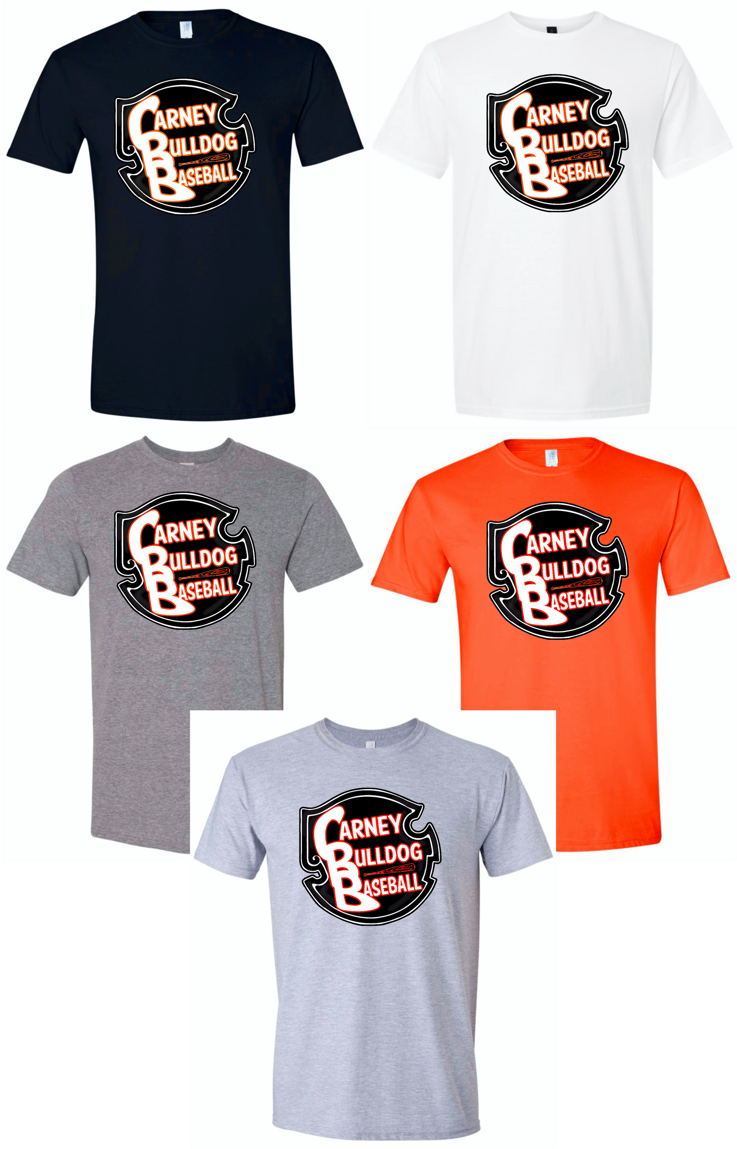 Carney Baseball team shirts