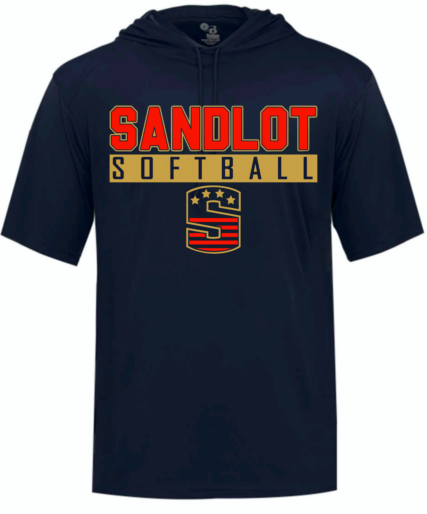 Sandlot softball hooded t-shirt