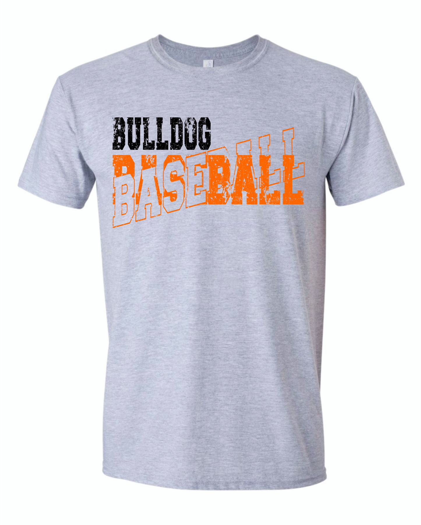 Grey 3D Bulldog baseball