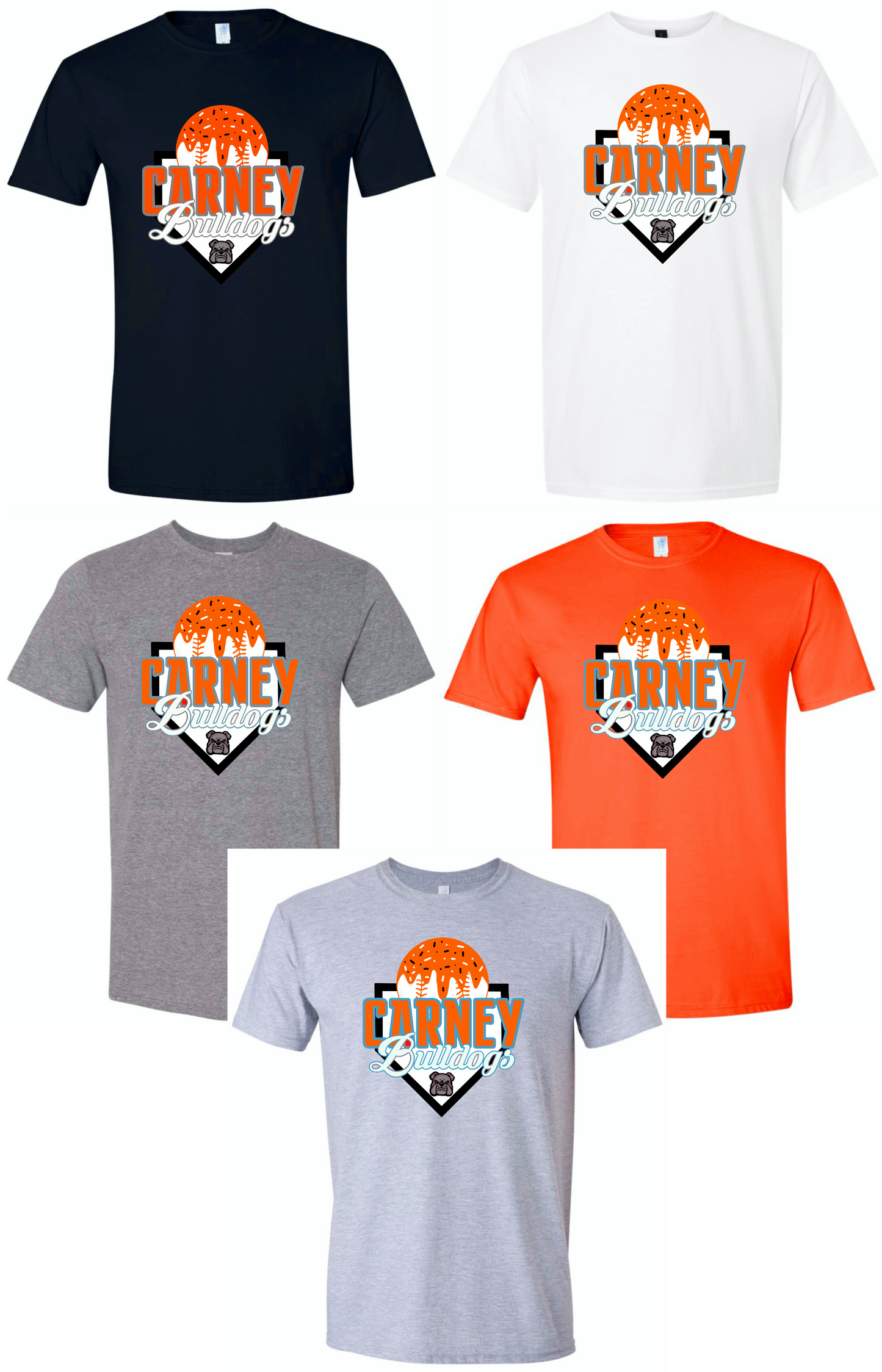 Carney bulldogs baseball drip