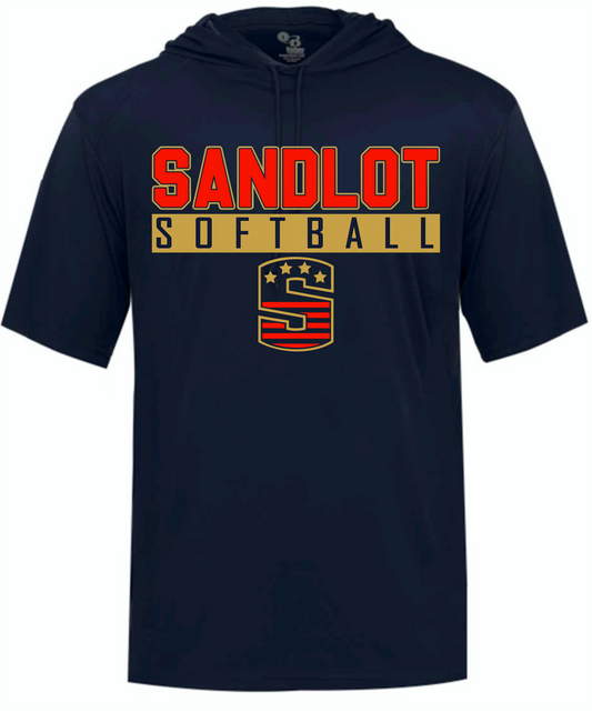 Sandlot softball hooded t-shirt