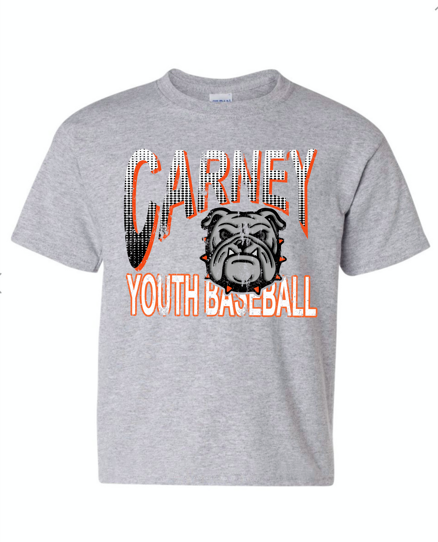 Carney youth baseball distressed