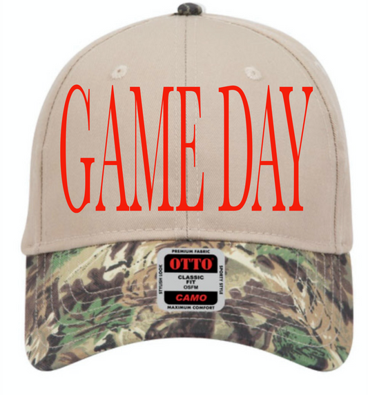 Camo bill embroidery hat