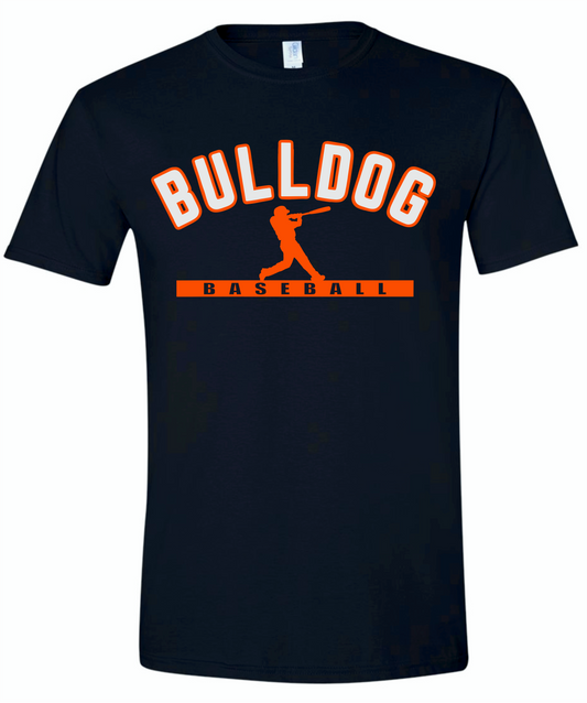 Black batter Bulldog Baseball.